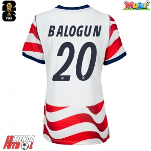 Estados Unidos Folarin Balogun #20 Primera Equipación Mujer Mundial 2026 Manga Corta
